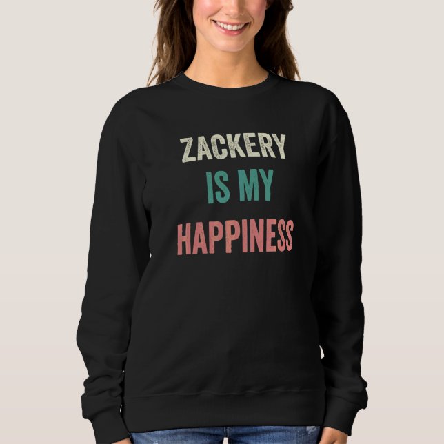 Camiseta Zackery É Minha Felicidade   (Frente)
