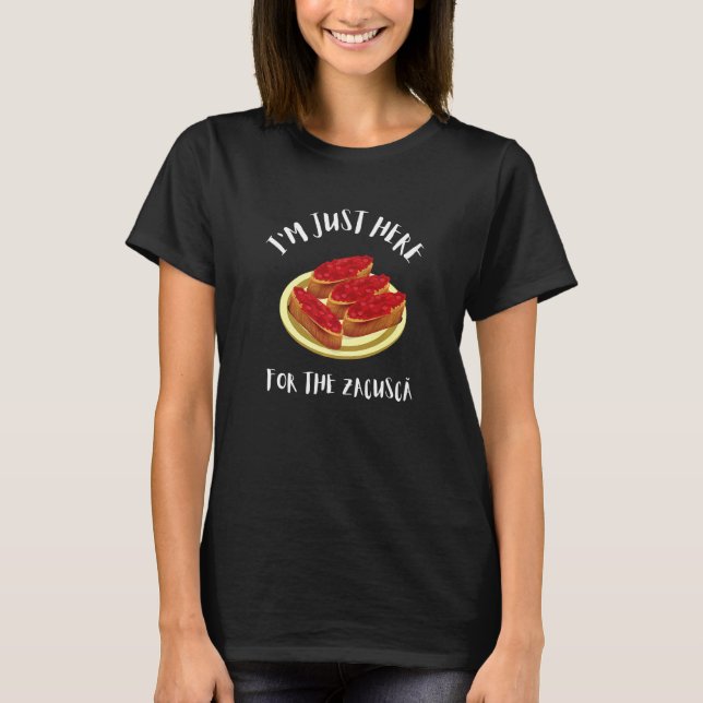 Camiseta Zacusca Mamaliga Romena Moldávia Comida Romena  (Frente)