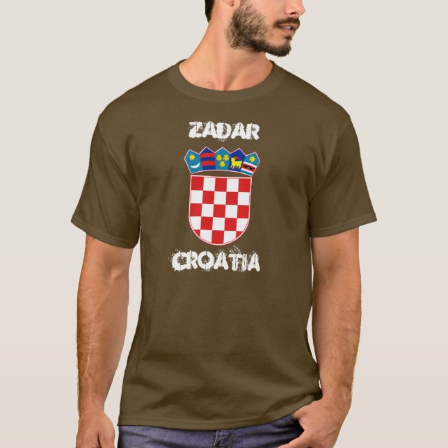 Camiseta Zadar, Croácia com casaco de armas (Frente)
