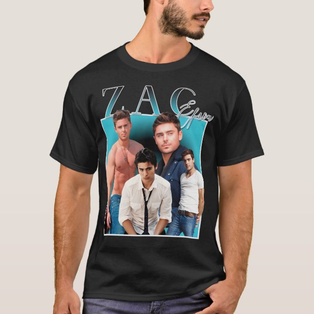 Camiseta Zaf Efron Bolton Actor (Frente)