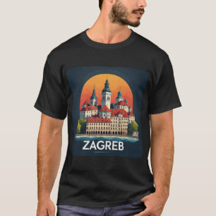 Camiseta Zagreb Croácia Cidade Velha História Arquitetura