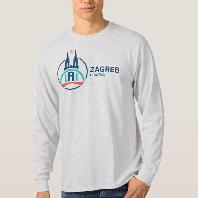 Camiseta Zagreb Croácia Europa (Frente)