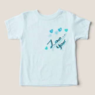 Camiseta Zain Your – Lettering de Pincel Azul e Preto Amor