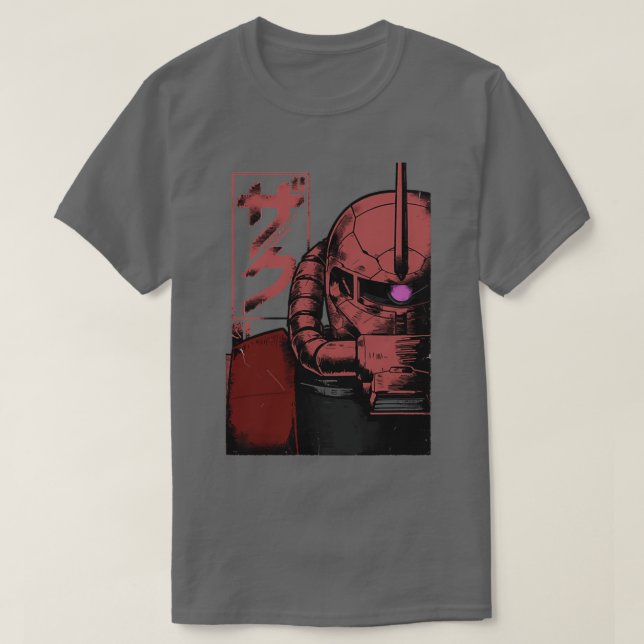 Camiseta Zaku Half Face (Frente do Design)