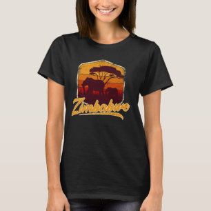 Camiseta Zâmbia africana do Zimbabué que viaja lembrança fa