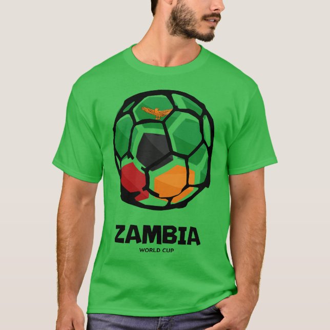 Camiseta Zambia Country Flag (Frente)