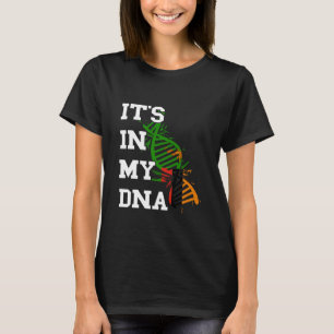 Camiseta Zâmbia Está No Meu DNA Molécula Orgulho Zambiano Z