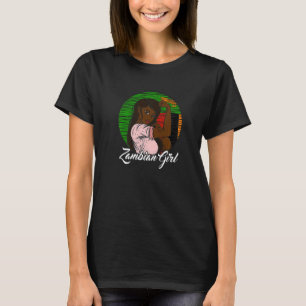 Camiseta Zambian Flag Zambi Zambian Girl