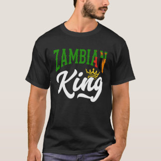 Camiseta Zambian King Zambia Zambian Zambia Flag
