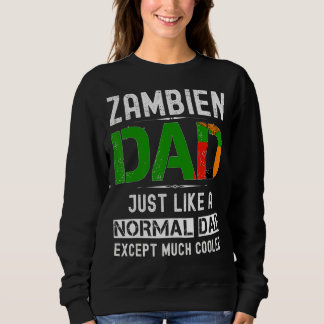 Camiseta Zambien Pai Zambia Sinalizador Men Aniversário