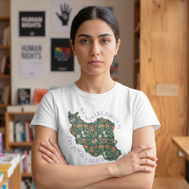 Camiseta Zan Zendegi Azadi | Presente Persa Violeta