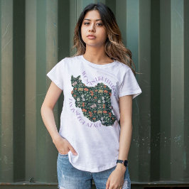 Camiseta Zan Zendegi Azadi | Violeta de presentes persa