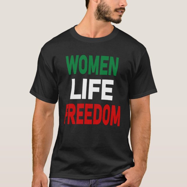 Camiseta Zan Zendegi Azadi Women Life Freedom Jin Jiyan Aza (Frente)