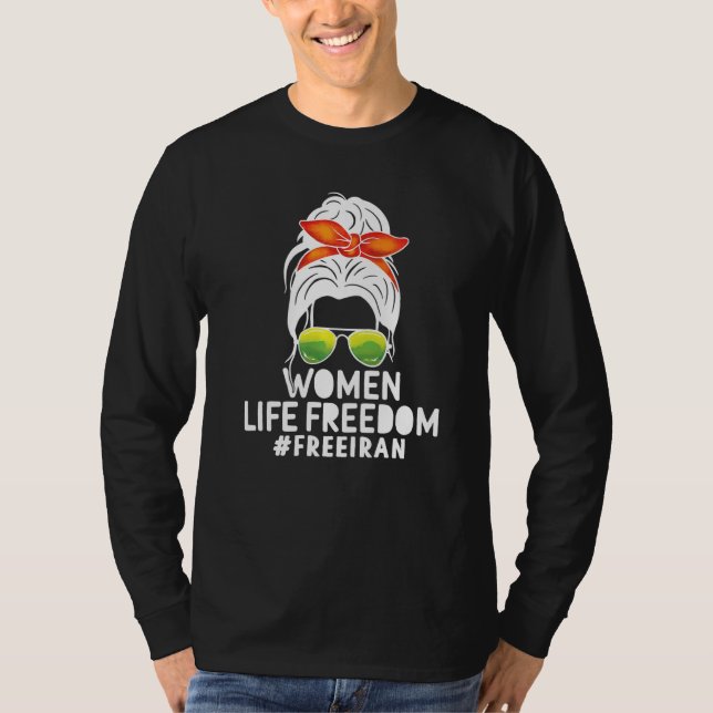 Camiseta Zan Zindgi Azadi Mulheres Liberdade 2 (Frente)