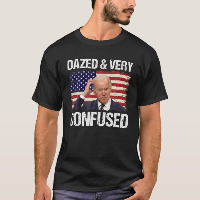 Camiseta Zangado E Muito Confuso Joe Biden American F (Frente)