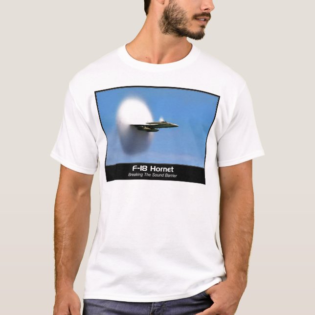 Camiseta Zangão do boom sónico F-18 (Frente)