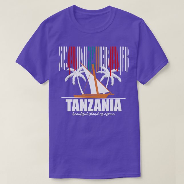 Camiseta zanzibar da Tanzânia (Frente do Design)