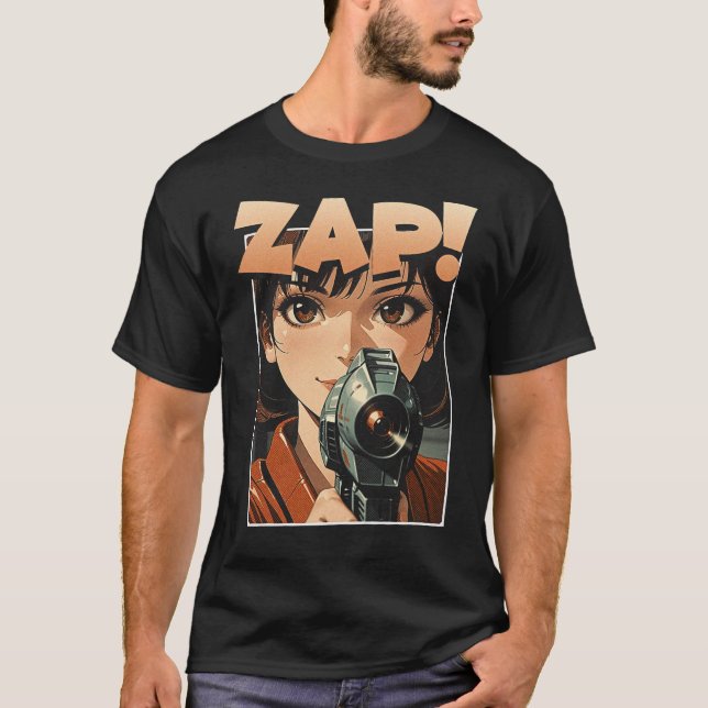 Camiseta Zap! Anime Vintage (Frente)