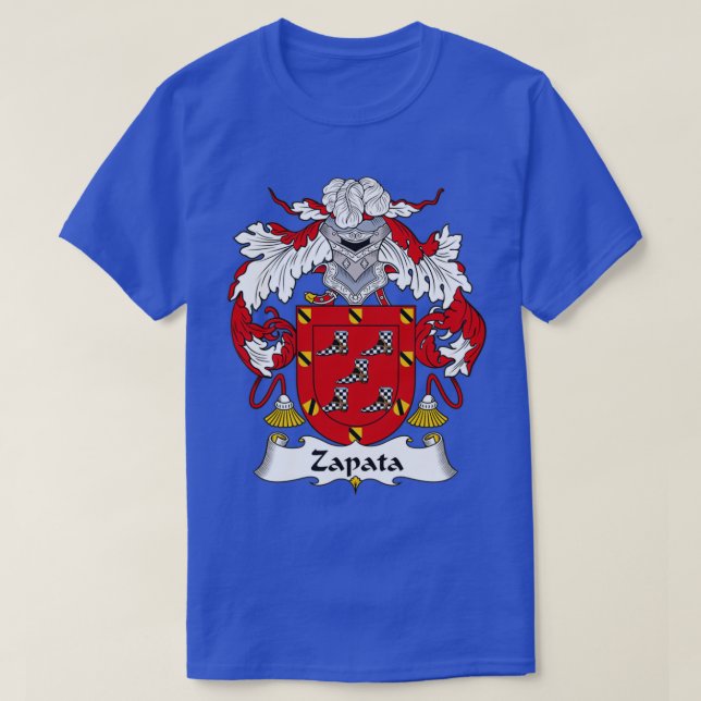 Camiseta Zapata Coat of Arms Family Crest  (Frente do Design)