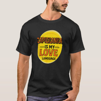 Camiseta Zapiekanka é a minha língua de amor Pizza Foodie P