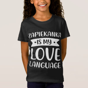 Camiseta Zapiekanka é minha língua de amor Comfor Pizza Pol