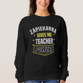 Camiseta Zapiekanka Me Dá Poderes de Professor Humor de Pro