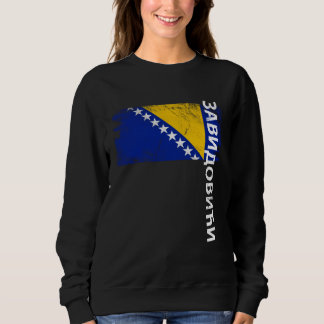 Camiseta Zavidovici Bandeira da Bósnia Para Homens Mulheres
