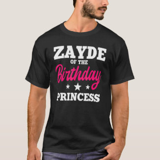 Camiseta Zayde do Aniversário da Princesa Festa Celebração