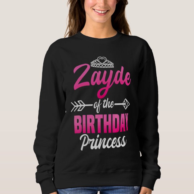 Camiseta Zayde Do Celebrato De Bday Do Partido Princesa Ani (Frente)