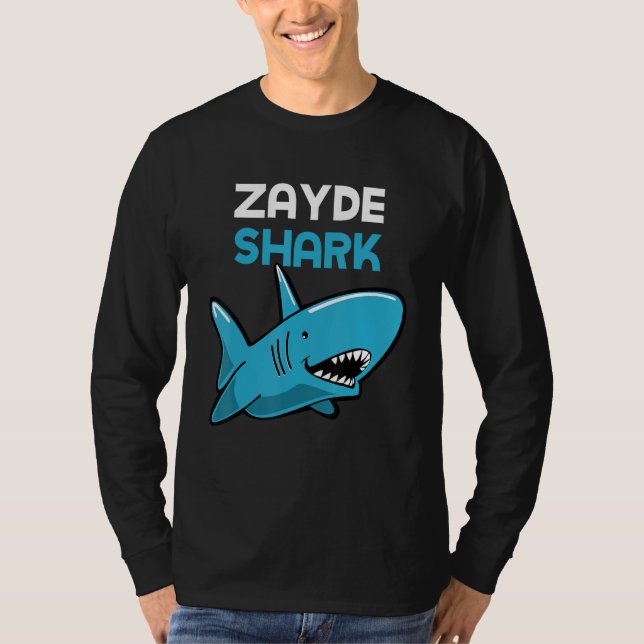Camiseta Zayde Shark Funny Family (Frente)