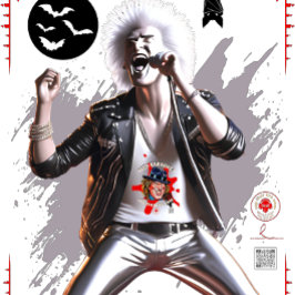 Camiseta Zazzle Exclusive Chrome Rocker Design