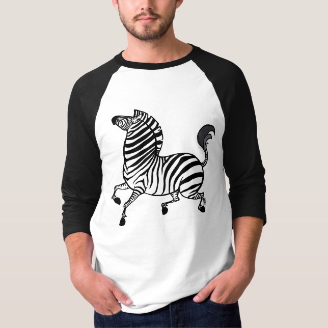 Camiseta Zebra 3 Raglan Tshirt (Frente)