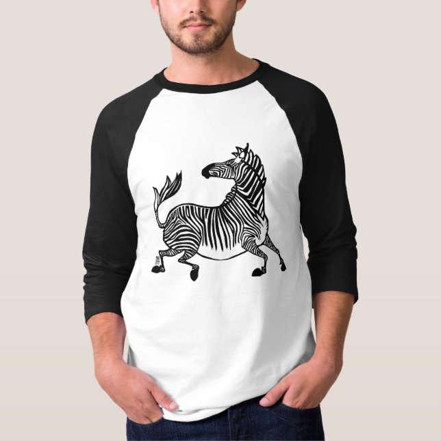 Camiseta Zebra 4 Raglan Tshirt (Frente)
