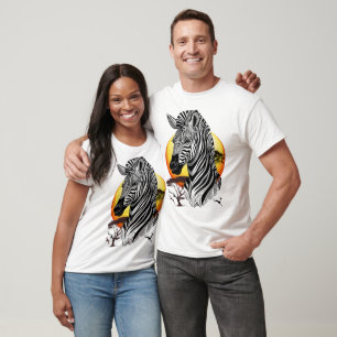 Camiseta Zebra African Savanna Wild Animal