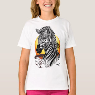 Camiseta Zebra African Savanna Wild Animal