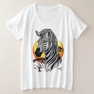Camiseta Zebra African Savanna Wild Animal