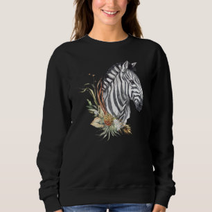 Camiseta Zebra africana I Plana Zebra I Flores Selvagens