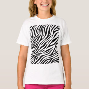 Camiseta Zebra Animal Skin Impressão Pattern-15391