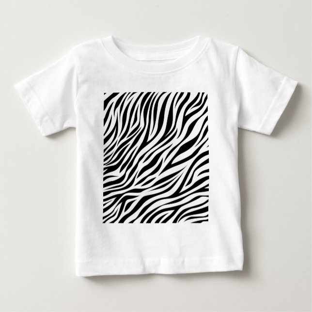 Camiseta Zebra Animal Skin Impressão Pattern-15391 (Frente)
