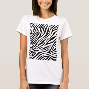 Camiseta Zebra Animal Skin Impressão Pattern-15391