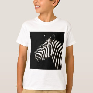 Camiseta Zebra Black and White Stripes Animal