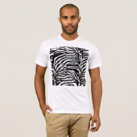 Zebra Camouflage Padrão Artístico Negro e Branco