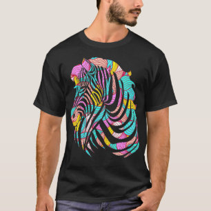Camiseta Zebra Colorida