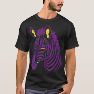 Camiseta Zebra colorida 2