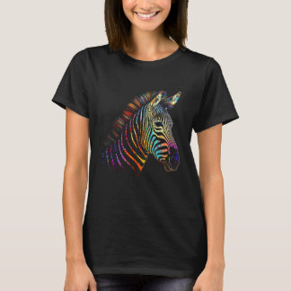 Camiseta Zebra Colourful  Animal Zoo Animal