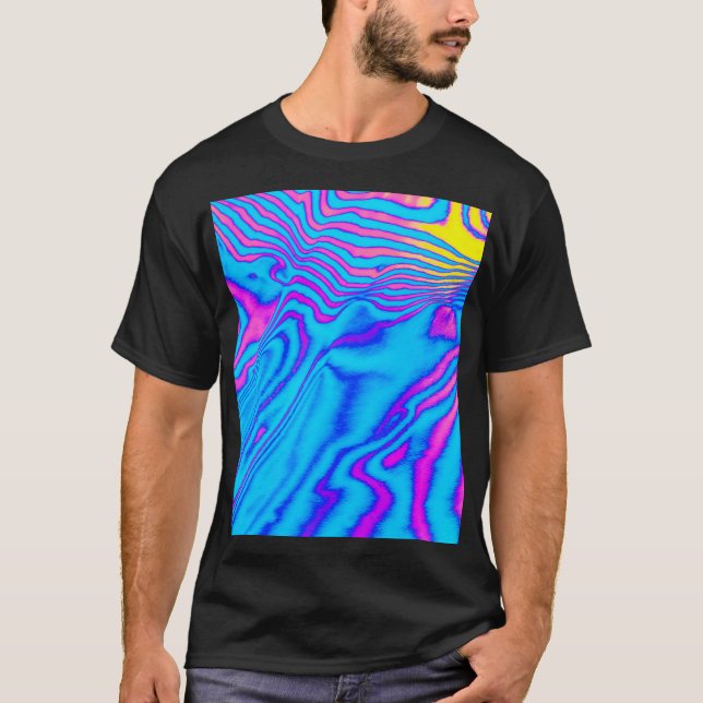 Camiseta Zebra com Listra Psicodélica (Frente)