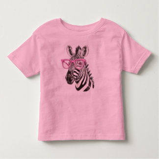 Camiseta Zebra com Óculos Rosa