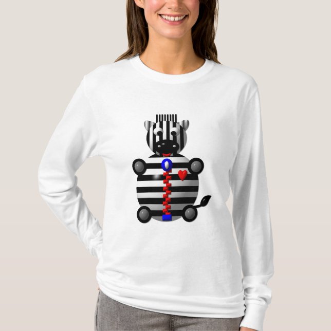 Camiseta Zebra com Zíper (Frente)