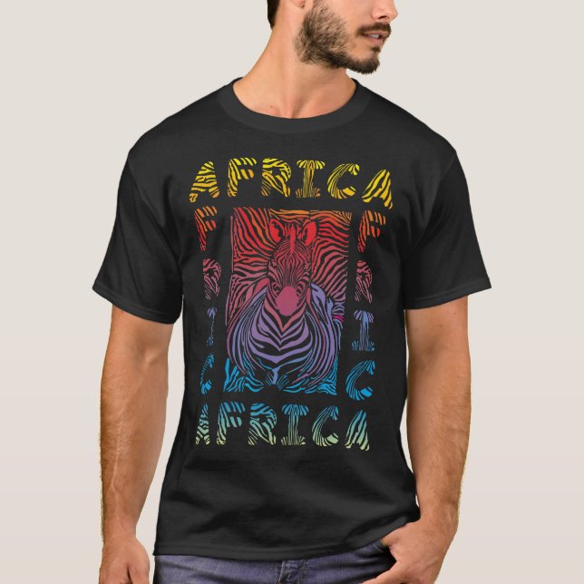 Camiseta Zebra - Contexto africano (Frente)