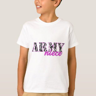 Camiseta Zebra da sobrinha do exército